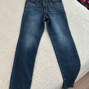 American Eagle Dark Blue Curvy High Rise Jegging